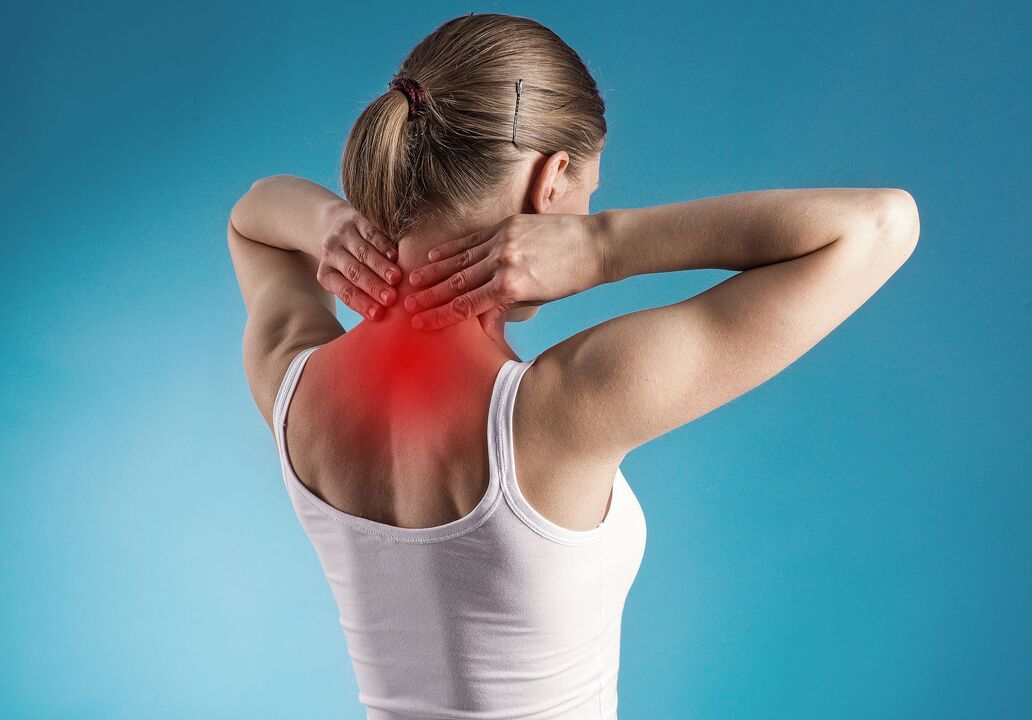 Trápaga osteokondrosiaren sintomak